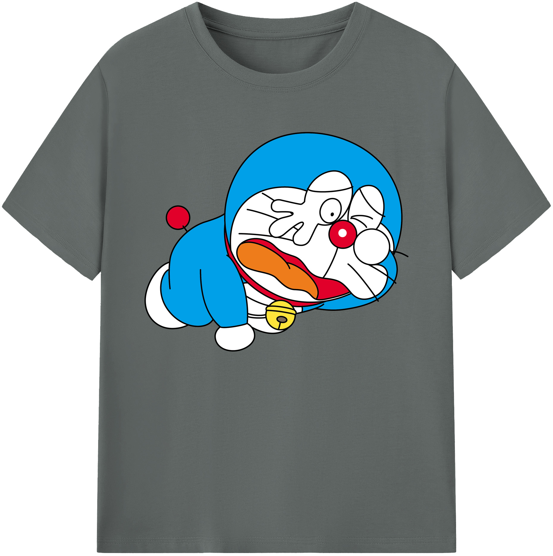 （画像用） ドラえもん Doraemon 綿100％ メンズ半袖Tシャツ｜肌触りやわらか＆通気性